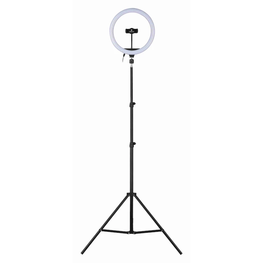 Volkano Insta Series 12 Inch Ring Light on Tripod - Black - Image 2