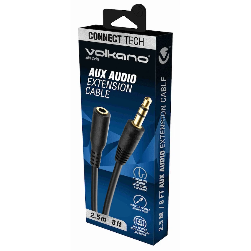 Volkano Slim series Aux extension 2.5m - Image 2