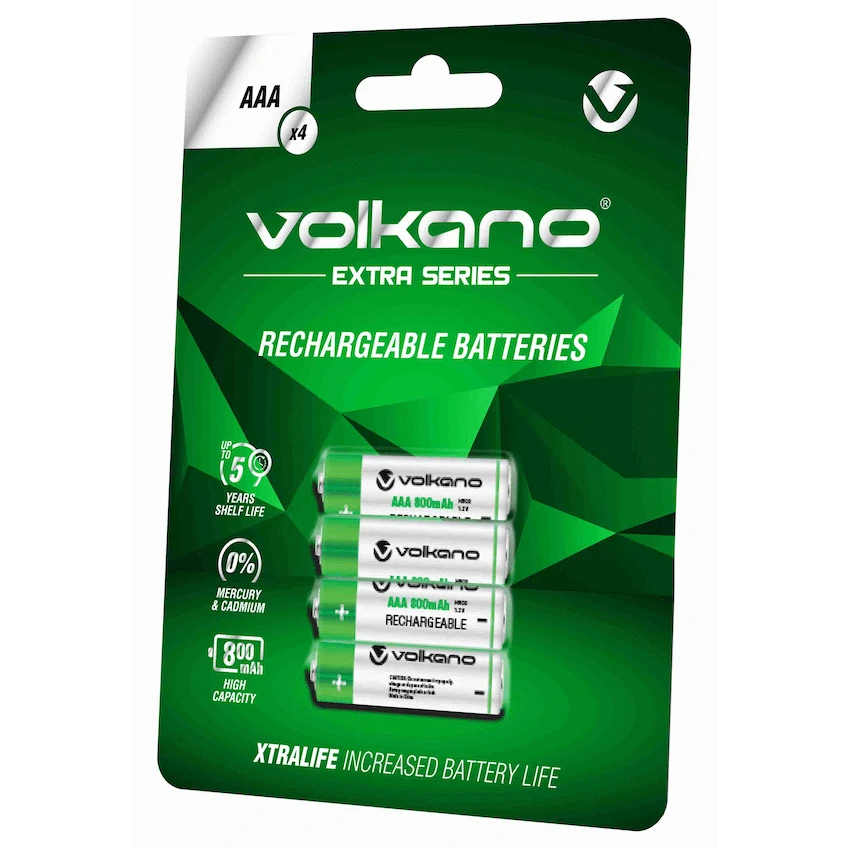 Volkano Extra Series AAA Rechargeable Batteries Pack of 4 - Image 2