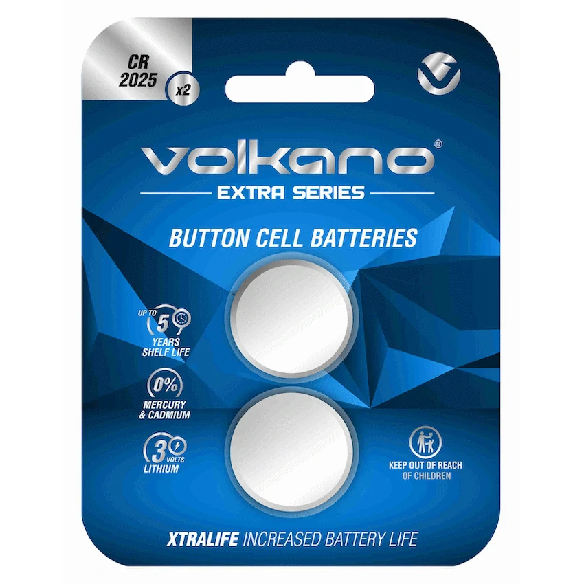 Volkano Extra Series CR2025 Pack of 2 Batteries