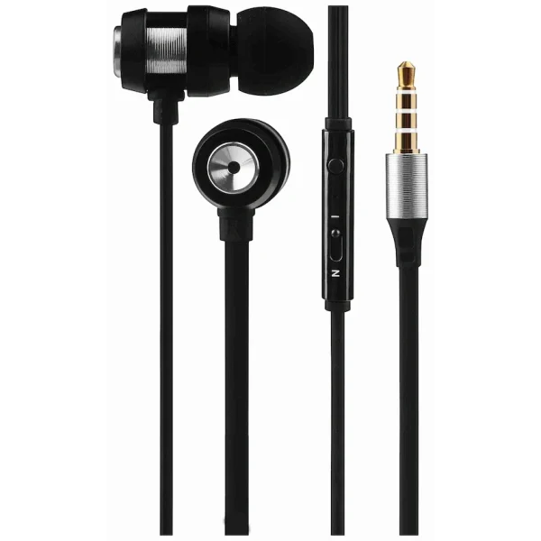 Volkano Alloy Series Metal Earphone - Silver