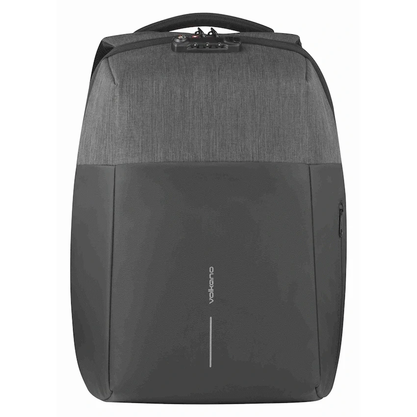 Volkano Smart Deux Laptop Backpack - Black/Charcoal - Image 2
