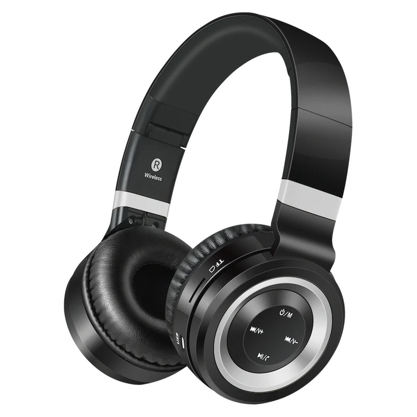Volkano Lunar Series Bluetooth Headphones - Black/Silver