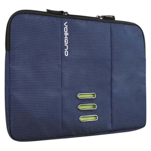 Volkano Latitude Laptop Sleeve 15.6" - Navy/Lime