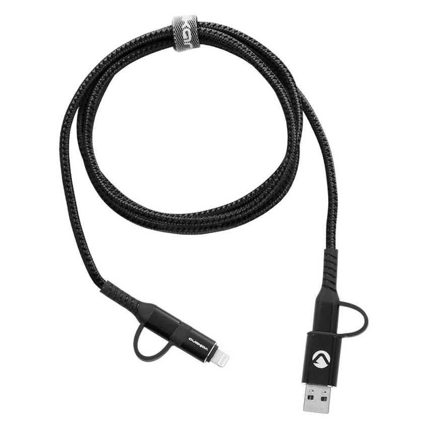 Volkano Weave Series 4-in-1 Charge & Data Cable 60w - 1.2m/4ft - Image 3