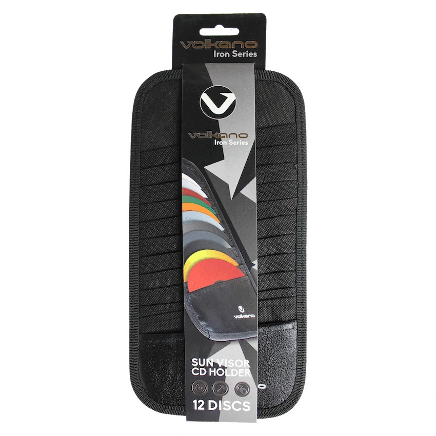 Volkano Iron Series Sun Visor CD Holder (12 Discs)