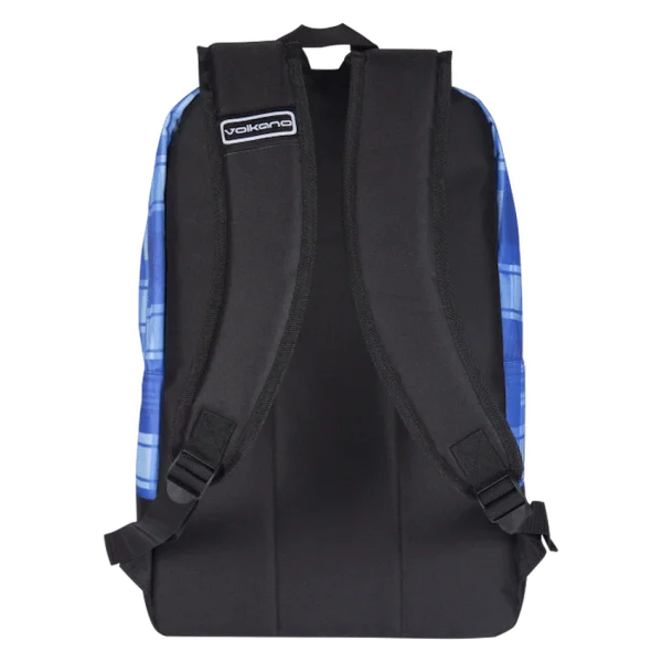 Volkano Daily Grind 18" Backpack - Blue Plaid