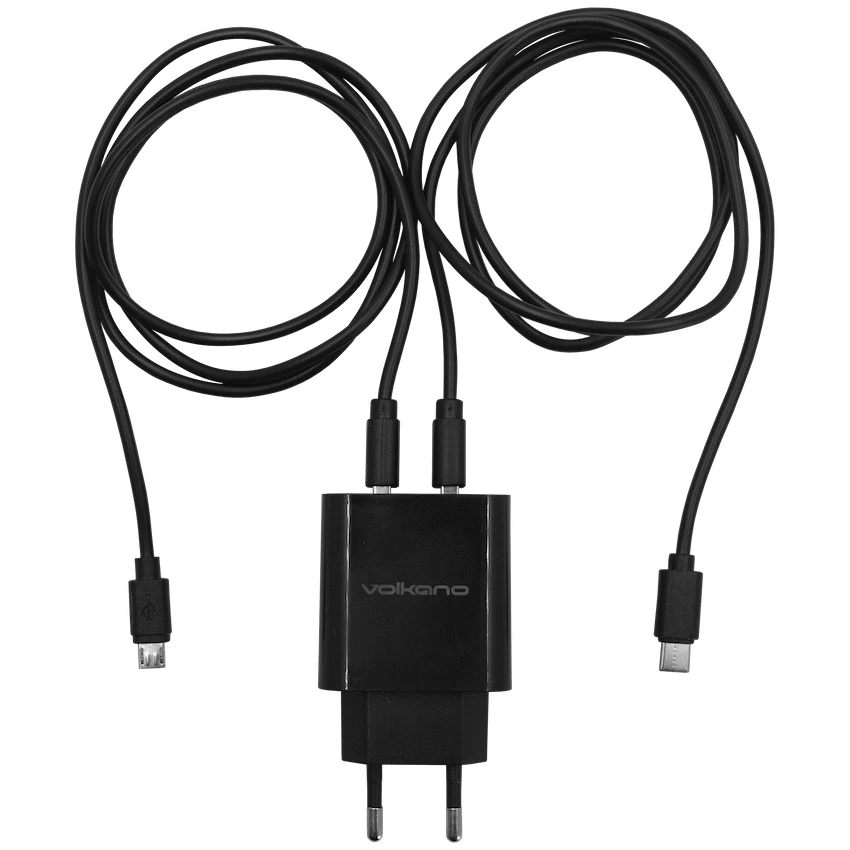 Volkano Cupla Series 3.1a Dual Output Charger - Black