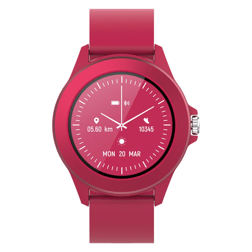 Volkano Splash Series Round Smartwatch - Red - Image 3