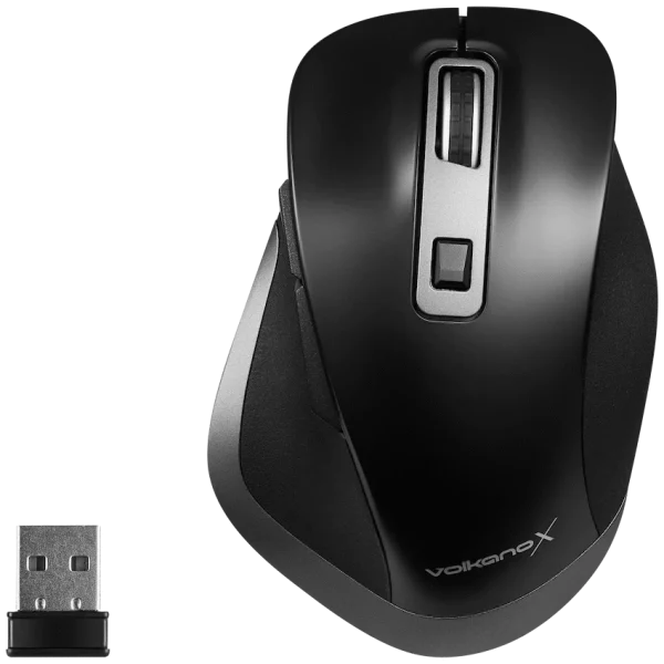 Mouse Inalámbrico VolkanoX Amber Tri-Mode Recargable Negro VKX-20085-BK | Bluetooth + 2.4GHz | USB-C | Silent Click Mouse Inalámbrico VolkanoX Amber Tri-Mode Recargable Negro VKX-20085-BK | Bluetooth + 2.4GHz | USB-C | Silent Click