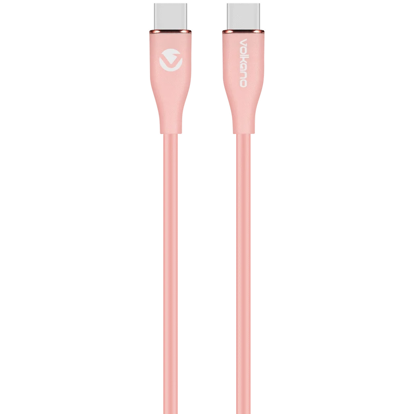 Volkano Flexi Series Type-C to Type-C 1.5m 60w - Pink