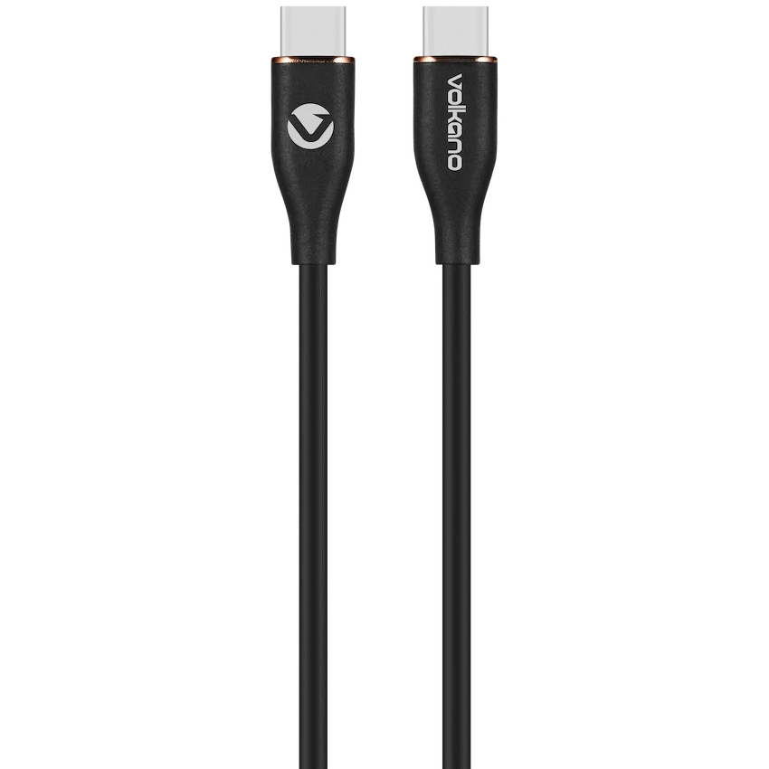 Volkano Flexi Series Type-C to Type-C 1.5m 60w - Black