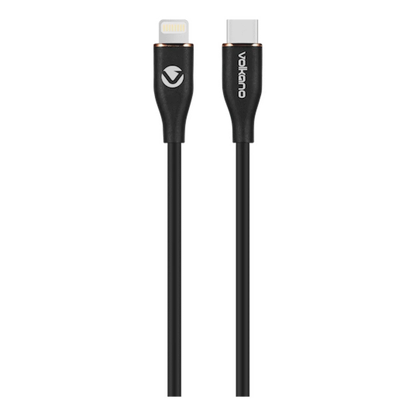 Volkano Flexi Series Type-C to MFI Lightning 2.5m 27w - Black - Image 2