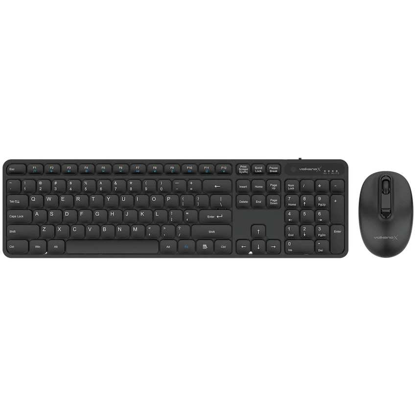 VolkanoX Garnet Bluetooth Wireless Keyboard and Mouse Combo - Black