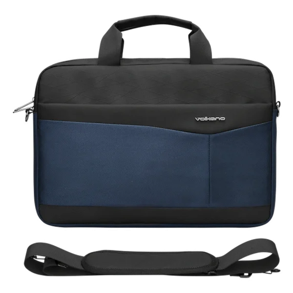 Volkano Seismic 15.6" Laptop Shoulder Bag Blk/Nvy - Image 2