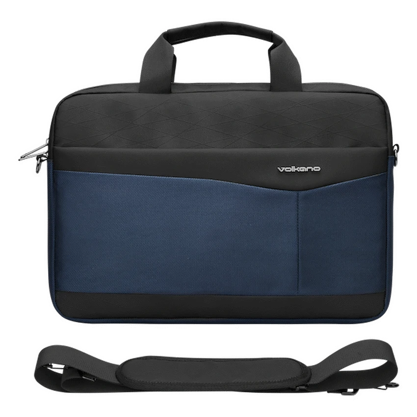 Volkano Seismic 15.6" Laptop Shoulder Bag Blk/Nvy - Image 2