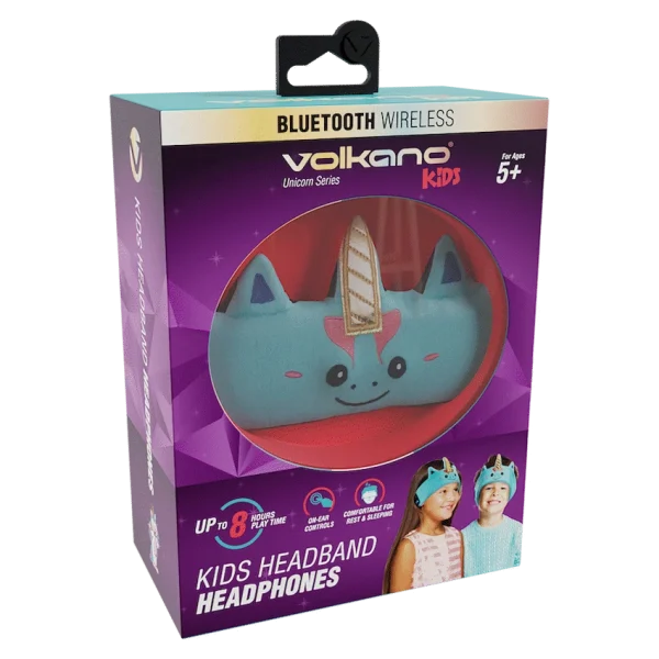 Volkano Kids Unicorn Series Bluetooth Headband Headphones - Image 3
