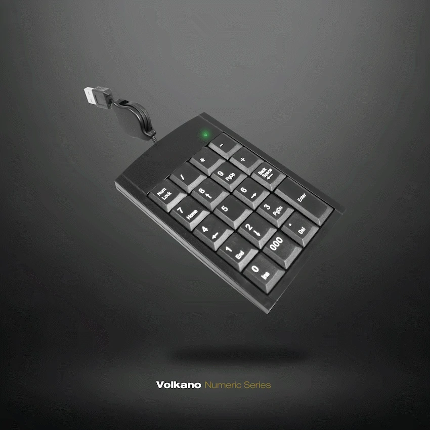 Volkano Numeric Series USB Numeric Keypad - Black - Image 3