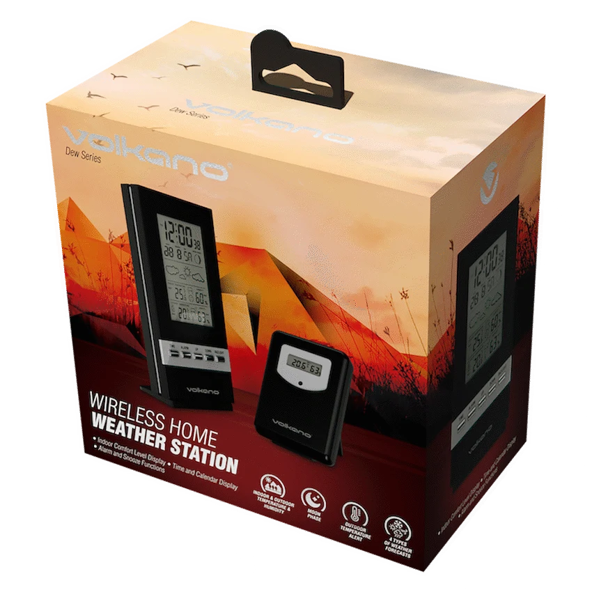 Volkano Dew Series Weather Station - Black - Image 2