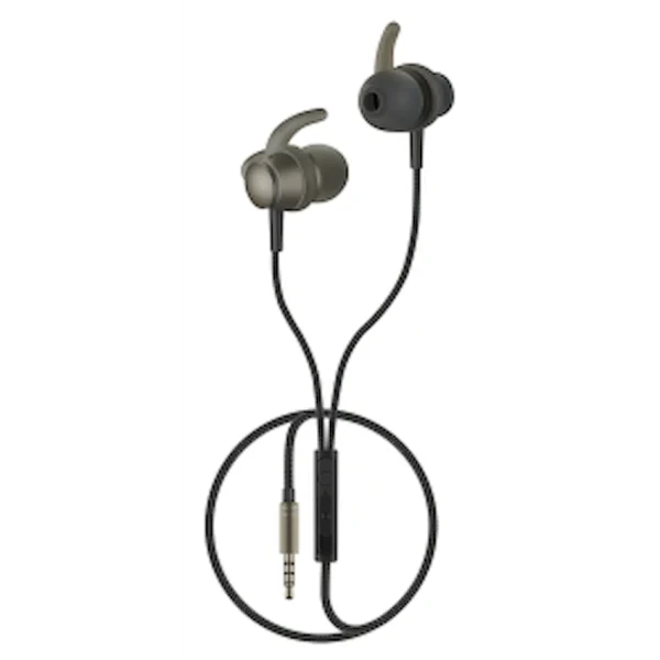 Volkano Titanium Series AUX Earphone - Gun Metal