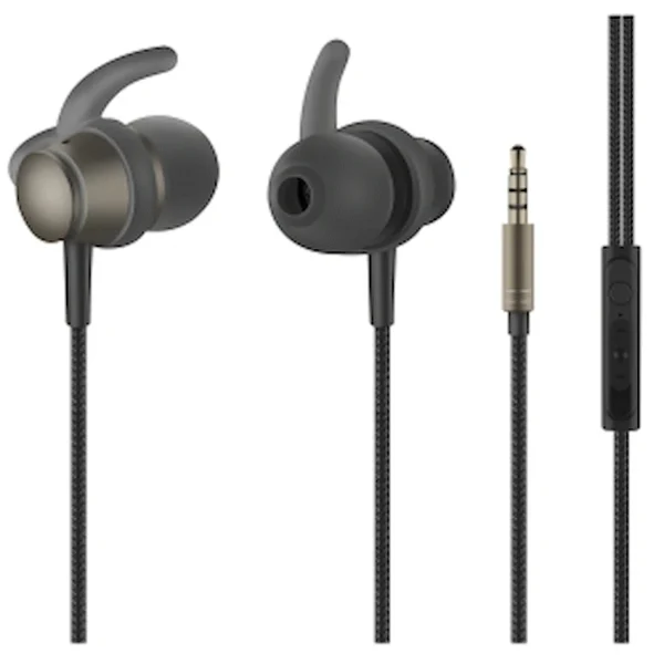 Volkano Titanium Series AUX Earphone - Gun Metal - Image 2