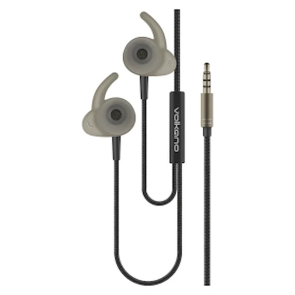 Volkano Titanium Series AUX Earphone - Gun Metal - Image 3
