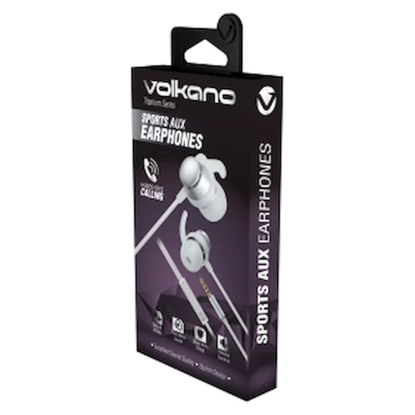 Volkano Titanium Series AUX Earphone - Silver - Image 3