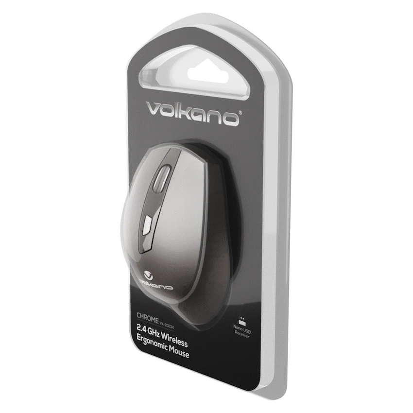 Volkano Chrome Series Wireless Mouse - Black - Image 3