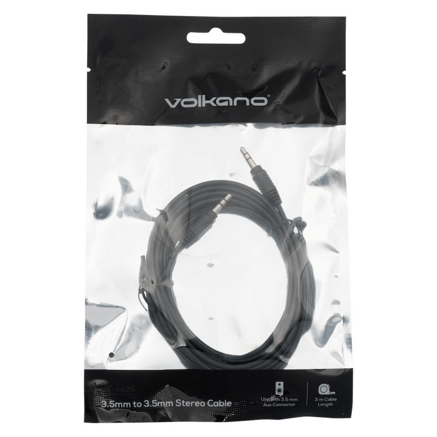 Volkano 3.5mm to 3.5mm Stereo Cable 3m - Image 2