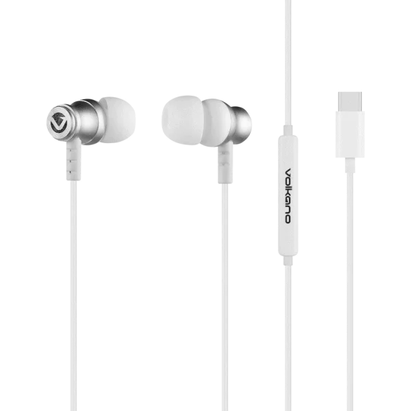 Volkano Prism 2.0 Series Type-C Earphone - White