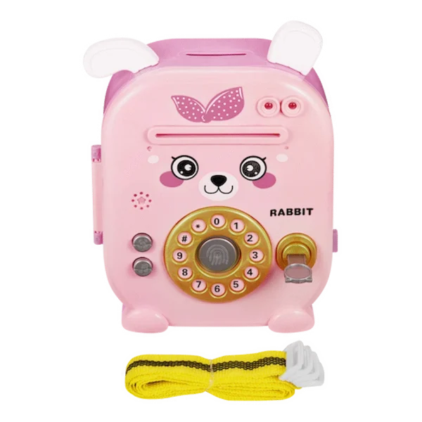 Volkano Kids Rabbit Series Money Saving Vault - Pink - Image 2