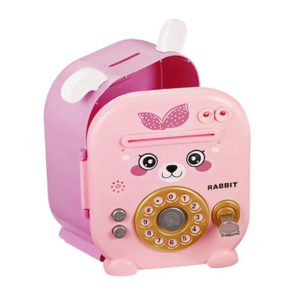 Volkano Kids Rabbit Series Money Saving Vault - Pink - Image 3