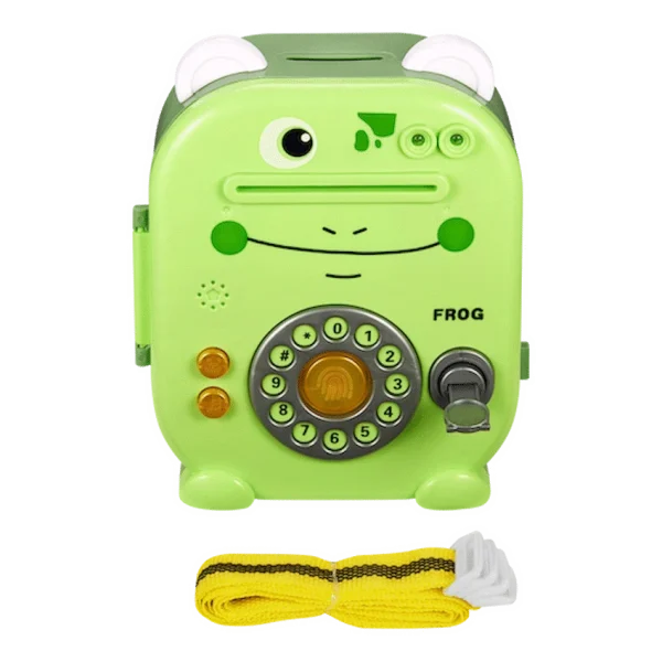 Volkano Kids Frog Series Money Saving Vault - Green - Image 2