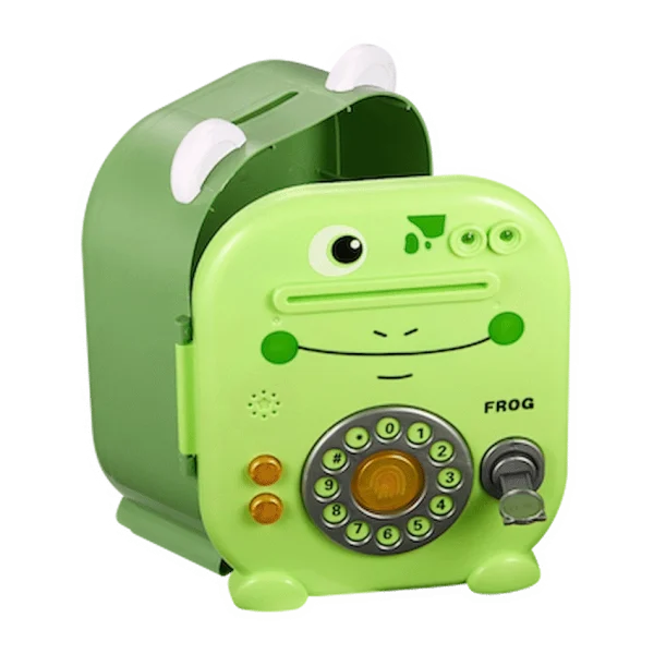 Volkano Kids Frog Series Money Saving Vault - Green - Image 3