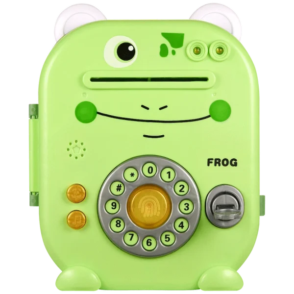 Volkano Kids Frog Series Money Saving Vault - Green