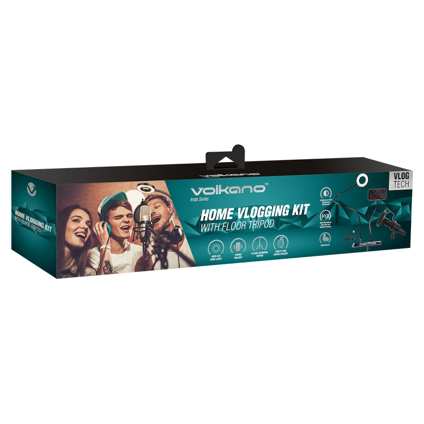 Volkano Insta Series Ring Light Tripod Vlogging Kit