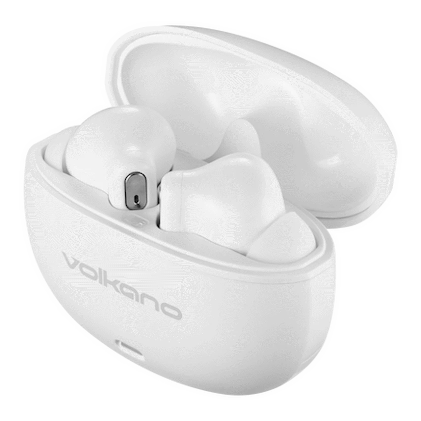 Volkano Pulse Series True Wireless Earphones with Charging Case - White - Image 3