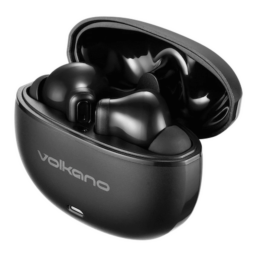 Volkano Pulse Series True Wireless Earphones with Charging Case - Black - Image 3
