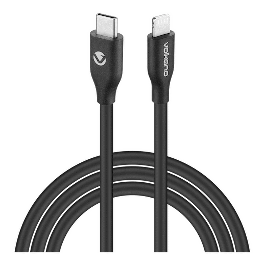 Volkano Flexi Series Type-C to MFI Lightning 2.5m 27w - Black - Image 3