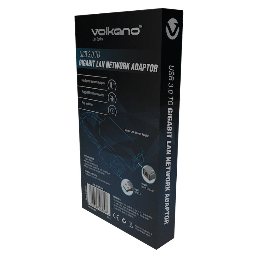 Volkano Lan Series USB 3.0 to Gigabit LAN Network Adaptor - Image 2