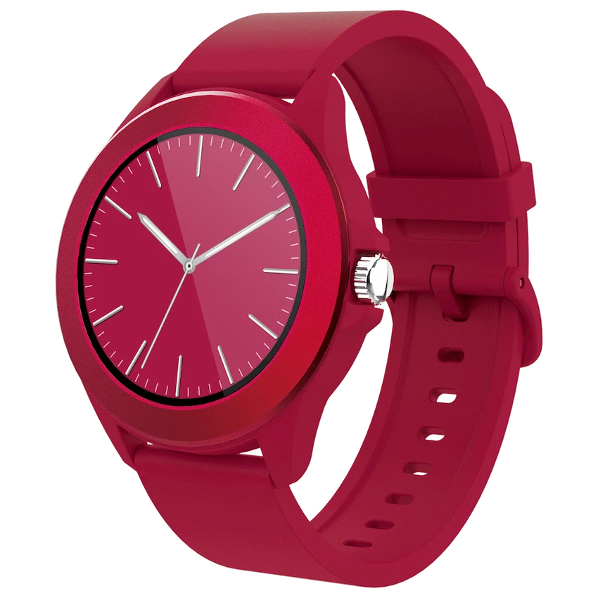 Volkano Splash Series Round Smartwatch - Red