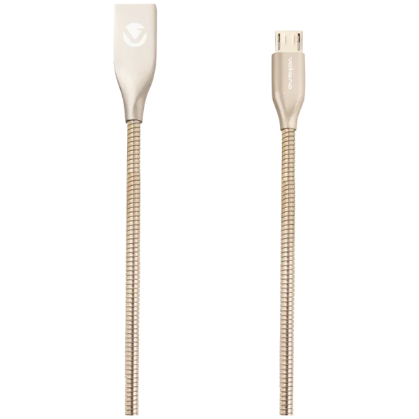 Volkano Iron Series Round Metallic Spring Micro USB Cable 1.2m ...