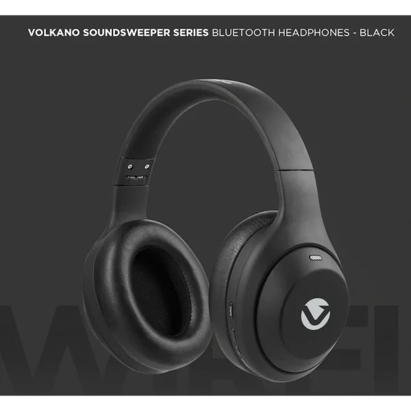 Volkano SoundSweeper Series Active Noise Cancelling bluetooth Headphones - Black - Image 2