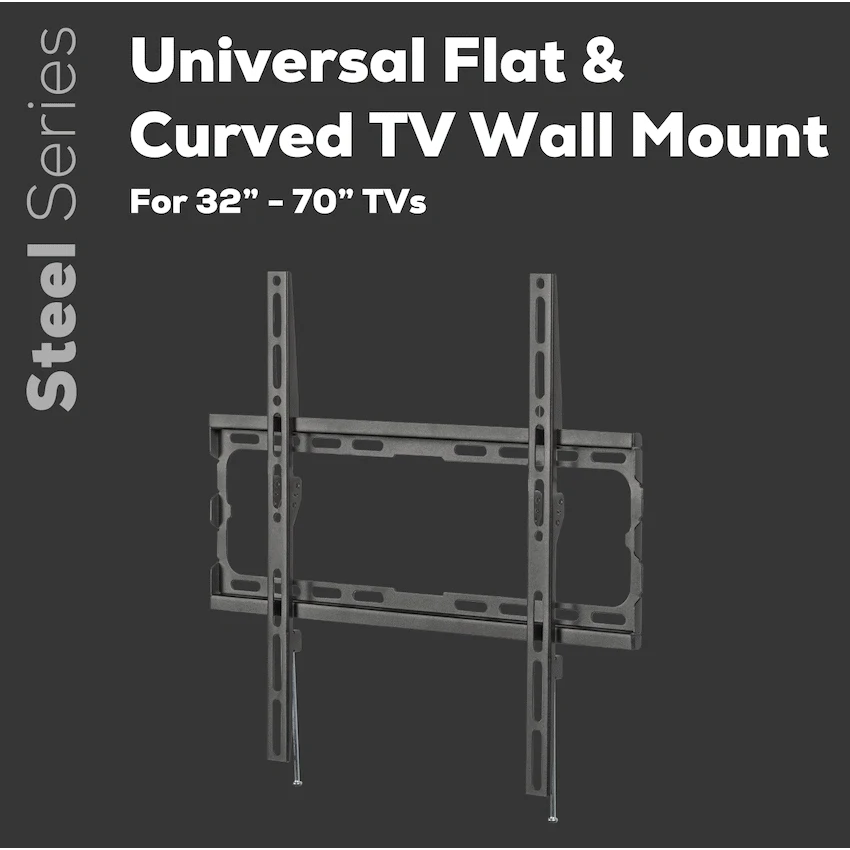 Volkano Steel Series Fixed TV Wall Mount 32"-70" TVs - Image 3