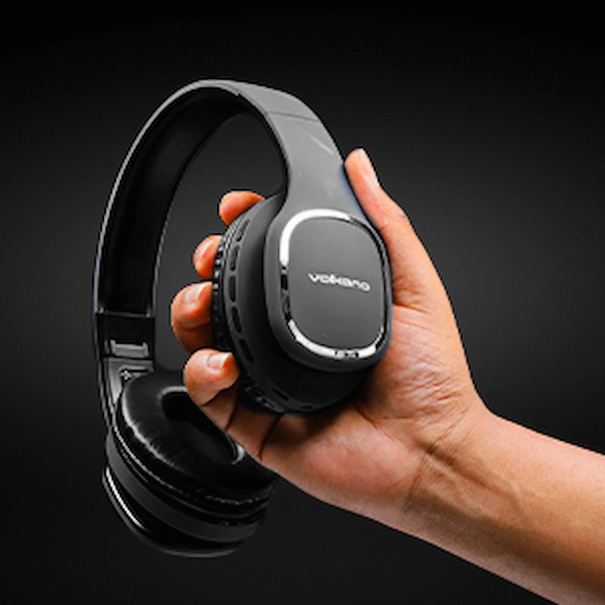 Volkano Phonic Series Bluetooth Full Size Headphones - Black - Image 17
