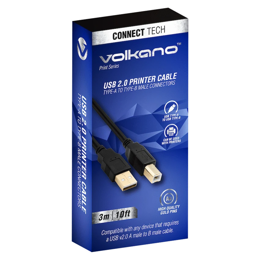Volkano Print Series USB Printer Cable 3m - Image 2