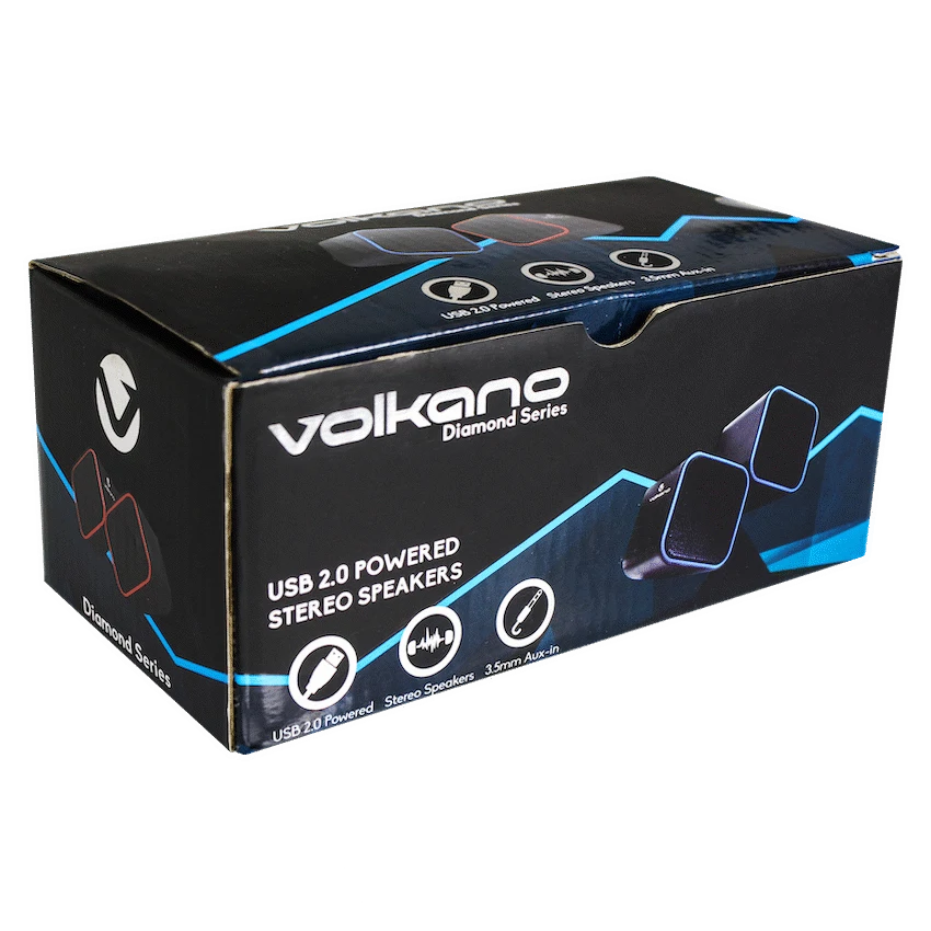 Volkano Diamond Series USB Speaker - Blue - Image 2