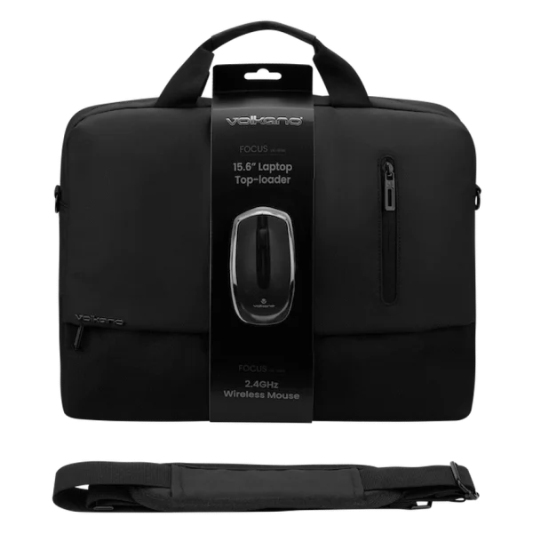 Volkano Focus Series 15.6" Laptop Toploader & Wireless Mouse - Image 2
