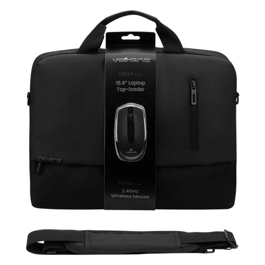 Volkano Focus Series 15.6" Laptop Toploader & Wireless Mouse - Image 2