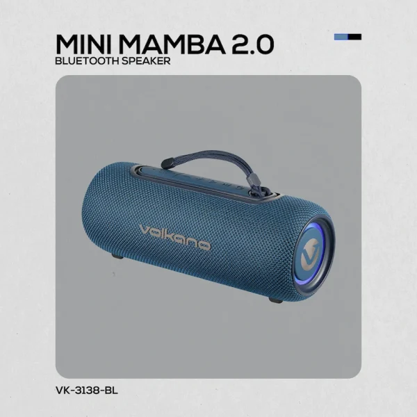Volkano Mini Mamba 2.0 Series Bluetooth Speaker - Blue - Image 12